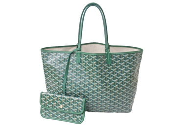 新品同様 GOYARD ゴヤール サンルイ PM グリーン トートバッグ ST LOUIS PM Black tote bag 中古 64419