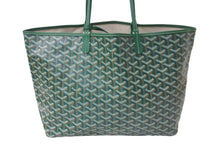 Load image into Gallery viewer, 新品同様 GOYARD ゴヤール サンルイ PM グリーン トートバッグ ST LOUIS PM Black tote bag 中古 64419
