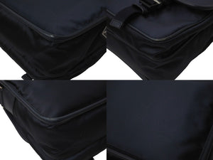 PRADA プラダ メッセンジャーバッグ ショルダーバッグ VA0768 ネイビー ナイロンロゴ シルバー金具 美品 中古 64420 