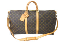 Load image into Gallery viewer, LOUIS VUITTON ルイヴィトン キーポルバンドリエール55 ボストンバッグ M41414 モノグラム PVC レザー ブラウン 美品 中古 64423