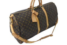 Load image into Gallery viewer, LOUIS VUITTON ルイヴィトン キーポルバンドリエール55 ボストンバッグ M41414 モノグラム PVC レザー ブラウン 美品 中古 64423