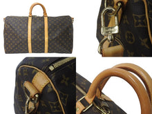 Load image into Gallery viewer, LOUIS VUITTON ルイヴィトン キーポルバンドリエール55 ボストンバッグ M41414 モノグラム PVC レザー ブラウン 美品 中古 64423