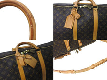 Load image into Gallery viewer, LOUIS VUITTON ルイヴィトン キーポルバンドリエール55 ボストンバッグ M41414 モノグラム PVC レザー ブラウン 美品 中古 64423