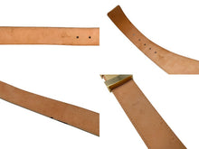 画像をギャラリービューアに読み込む, 極美品 LOUIS VUITTON ルイ ヴィトン サンチュール イニシャル レザーベルト M9609 ダミエアズール サイズ80/32 ゴールド金具 中古 64425