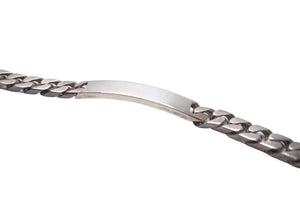 HERMES エルメス IDブレスレット ヴィンテージ シルバー925 マルジェラ期 重量27.3g 全長19cm アクセサリー ジュエリー 美品 中古 64430
