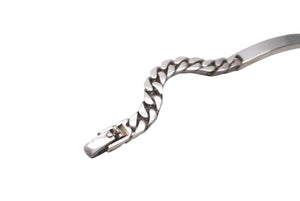 HERMES エルメス IDブレスレット ヴィンテージ シルバー925 マルジェラ期 重量27.3g 全長19cm アクセサリー ジュエリー 美品 中古 64430
