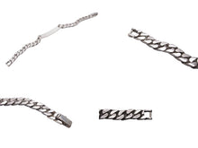 Load image into Gallery viewer, HERMES エルメス IDブレスレット ヴィンテージ シルバー925 マルジェラ期 重量27.3g 全長19cm アクセサリー ジュエリー 美品 中古 64430
