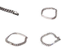 Load image into Gallery viewer, HERMES エルメス IDブレスレット ヴィンテージ シルバー925 マルジェラ期 重量27.3g 全長19cm アクセサリー ジュエリー 美品 中古 64430