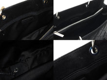 Load image into Gallery viewer, CHANEL シャネル GST チェーントートバッグ ココマーク 18番台 A50995 キャビアスキン ブラック シルバー 美品 中古 64436