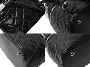 極美品 CHANEL シャネル マトラッセ クリアバックパック 25番台 A57826 ブラック シルバー金具 中古 64439
