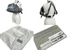 Load image into Gallery viewer, ChristianDior クリスチャンディオール NO1ボディバッグ BO F 0018 PVC レザー ナイロン ブルー ネイビー ホワイト 美品 中古 64441