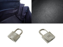 Load image into Gallery viewer, 激レア HERMES エルメス ケリー50 2way ハンドバック ネイビー系 トゴ トワル シルバー金具 □F刻印 中古 64446