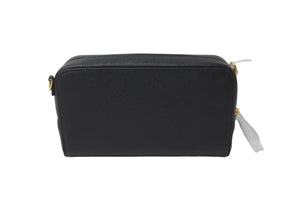 新品未使用 ChristianDior クリスチャンディオール カロ ダブルポーチ ショルダーバッグ ブラック レザー ゴールド金具 64466