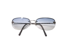 Load image into Gallery viewer, CHANEL シャネル サングラス ココマーク リムレス 55◻︎16 130 4099 c.124/7B グラデーション ブルー シルバー 美品 中古 64472