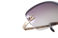 Load image into Gallery viewer, CHANEL シャネル サングラス ココマーク リムレス 65◻︎15 120 4113 c.292/13 ブラウン ピンク ゴールド金具 美品 中古 64473
