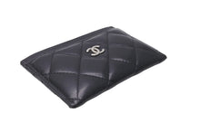 Load image into Gallery viewer, CHANEL シャネル カードケース ココマーク ラムスキン 29番台 2019年AW ブラック シルバー金具 美品 中古 64477