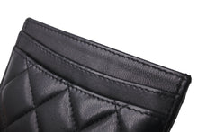 Load image into Gallery viewer, CHANEL シャネル カードケース ココマーク ラムスキン 29番台 2019年AW ブラック シルバー金具 美品 中古 64477