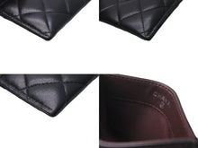 Load image into Gallery viewer, CHANEL シャネル カードケース ココマーク ラムスキン 29番台 2019年AW ブラック シルバー金具 美品 中古 64477
