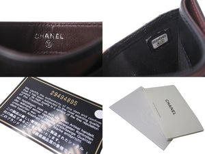 CHANEL シャネル カードケース ココマーク ラムスキン 29番台 2019年AW ブラック シルバー金具 美品 中古 64477