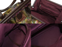 Load image into Gallery viewer, 極美品 CHANEL シャネル エンブロイダリー グラフィティ がま口 ハンドバッグ カーキ A92791 アンティークシルバー金具 中古 64478