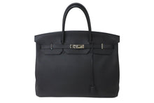 Load image into Gallery viewer, HERMES エルメス バーキン40 ブラック トゴ 40cm D刻印 シルバー金具 ハンドバッグ 中古 64482