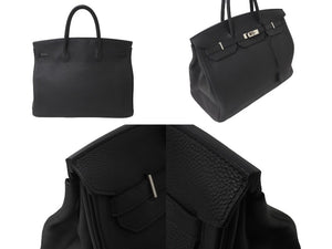 HERMES エルメス バーキン40 ブラック トゴ 40cm D刻印 シルバー金具 ハンドバッグ 中古 64482