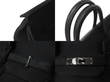 Load image into Gallery viewer, HERMES エルメス バーキン40 ブラック トゴ 40cm D刻印 シルバー金具 ハンドバッグ 中古 64482