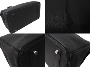 HERMES エルメス バーキン40 ブラック トゴ 40cm D刻印 シルバー金具 ハンドバッグ 中古 64482