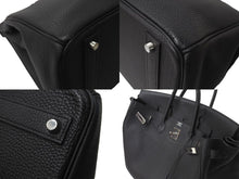 Load image into Gallery viewer, HERMES エルメス バーキン40 ブラック トゴ 40cm D刻印 シルバー金具 ハンドバッグ 中古 64482