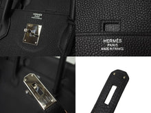 Load image into Gallery viewer, HERMES エルメス バーキン40 ブラック トゴ 40cm D刻印 シルバー金具 ハンドバッグ 中古 64482