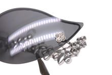 Load image into Gallery viewer, 限定1000本 極美品 LOUIS VUITTON ルイヴィトン キャッツアイ サングラス スワロフスキー 75BR6 サイズ 67□17 135 中古 64485