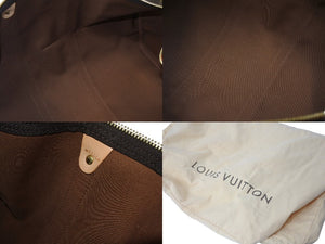 極美品 LOUIS VUITTON ルイヴィトン ボストンバッグ M48605 モノグラムローズ キーポル50 ブラウン ゴールド金具 中古 64486