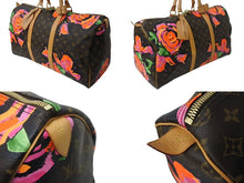 Load image into Gallery viewer, 極美品 LOUIS VUITTON ルイヴィトン ボストンバッグ M48605 モノグラムローズ キーポル50 ブラウン ゴールド金具 中古 64486