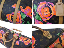 Load image into Gallery viewer, 極美品 LOUIS VUITTON ルイヴィトン ボストンバッグ M48605 モノグラムローズ キーポル50 ブラウン ゴールド金具 中古 64486