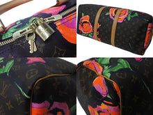 Load image into Gallery viewer, 極美品 LOUIS VUITTON ルイヴィトン ボストンバッグ M48605 モノグラムローズ キーポル50 ブラウン ゴールド金具 中古 64486