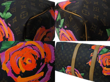 Load image into Gallery viewer, 極美品 LOUIS VUITTON ルイヴィトン ボストンバッグ M48605 モノグラムローズ キーポル50 ブラウン ゴールド金具 中古 64486
