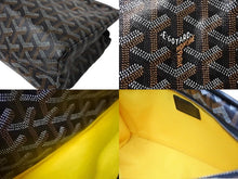 画像をギャラリービューアに読み込む, 極美品 GOYARD ゴヤール ミロワールPM クラッチバッグ ポーチ PVC レザー ブラック ブラウン ホワイト シルバー金具 中古 64487