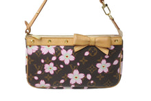 Load image into Gallery viewer, LOUIS VUITTON ルイ ヴィトン 村上隆 ポシェットアクセソワール ポーチ M92006 モノグラムチェリーブロッサム 美品 中古 64489
