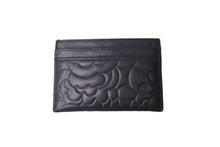 Load image into Gallery viewer, CHANEL シャネル カードケース ココマーク カメリア 17番台 ブラック シルバー金具 美品 中古 64490