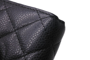 CHANEL シャネル カードケース ココマーク 21番台 ブラック シルバー金具 美品 中古 64491