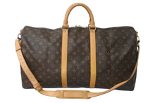 Load image into Gallery viewer, LOUIS VUITTON ルイヴィトン キーポルバンドリエール55 M41414 ボストンバッグ モノグラムキャンバス ブラウン 美品 中古 64494