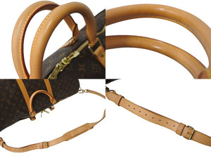 LOUIS VUITTON ルイヴィトン キーポルバンドリエール55 M41414 ボストンバッグ モノグラムキャンバス ブラウン 美品 中古 64494