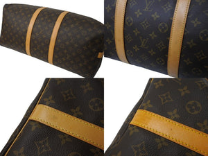 LOUIS VUITTON ルイヴィトン キーポルバンドリエール55 M41414 ボストンバッグ モノグラムキャンバス ブラウン 美品 中古 64494