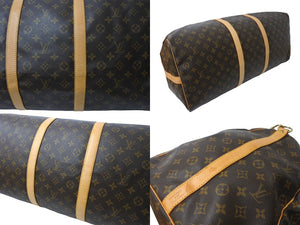 LOUIS VUITTON ルイヴィトン キーポルバンドリエール60 ボストンバッグ M41412 モノグラムキャンバス ブラウン 美品 中古 64495