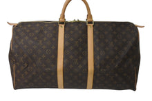 Load image into Gallery viewer, LOUIS VUITTON ルイヴィトン キーポル55 ボストンバッグ M41414 モノグラム ブラウン ゴールド金具 美品 中古 64496