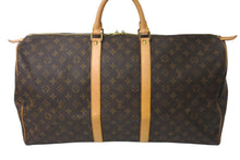 Load image into Gallery viewer, LOUIS VUITTON ルイヴィトン キーポル55 ボストンバッグ M41414 モノグラム ブラウン ゴールド金具 美品 中古 64496