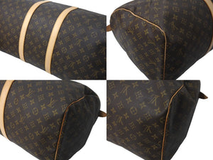 LOUIS VUITTON ルイヴィトン キーポル55 ボストンバッグ M41414 モノグラム ブラウン ゴールド金具 美品 中古 64496