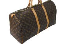 Load image into Gallery viewer, 極美品 LOUIS VUITTON ルイヴィトン キーポル50 ボストンバッグ モノグラム M41426 ブラウン ゴールド金具 中古 64499