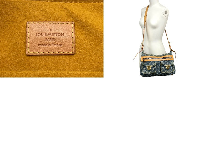 LOUIS VUITTON ルイヴィトン モノグラムデニム バギーPM ロング