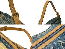 Load image into Gallery viewer, LOUIS VUITTON ルイヴィトン モノグラムデニム バギーPM ロングショルダー付き ショルダーバッグ M95049 ブルー 美品 中古 64503